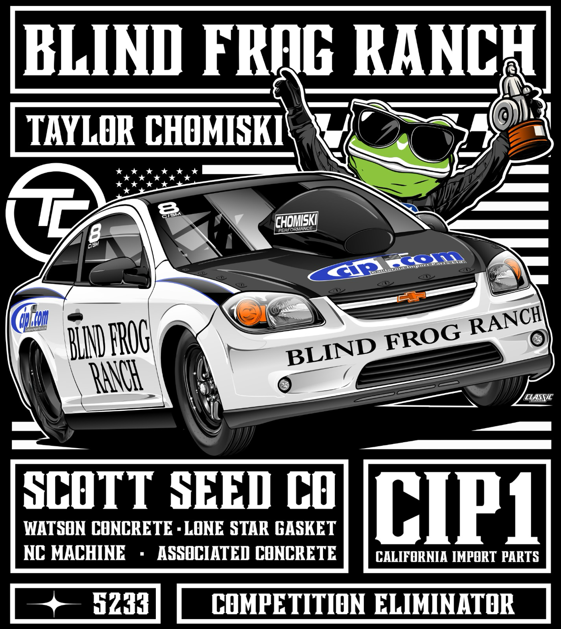 BLIND FROG RANCH - TC 2025 T-SHIRT